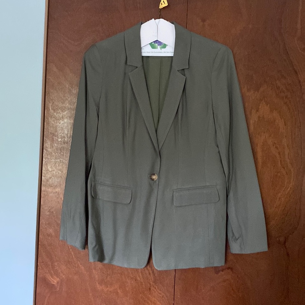 Loft olive blazer - size 10